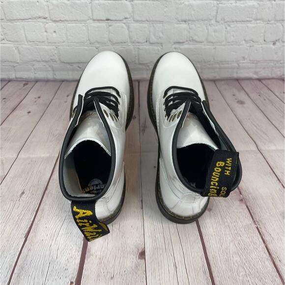 Dr. Martens 1460 Zavala Patent Leather Combat Boots Mens Size 8/Women’s Size 9 - Picture 7 of 10